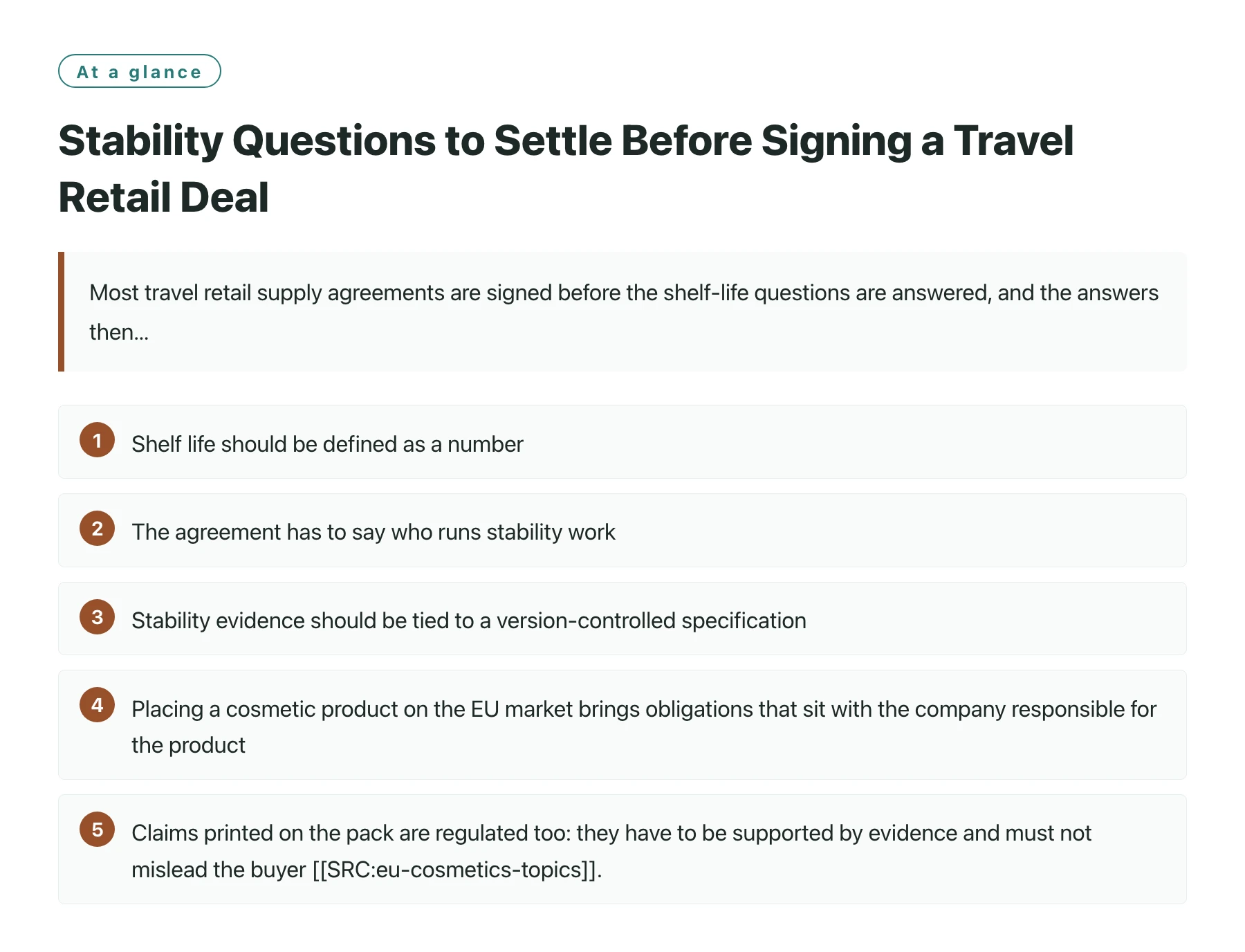 Stability Questions to Settle Before Signing a Travel Retail Deal——全文要点速览